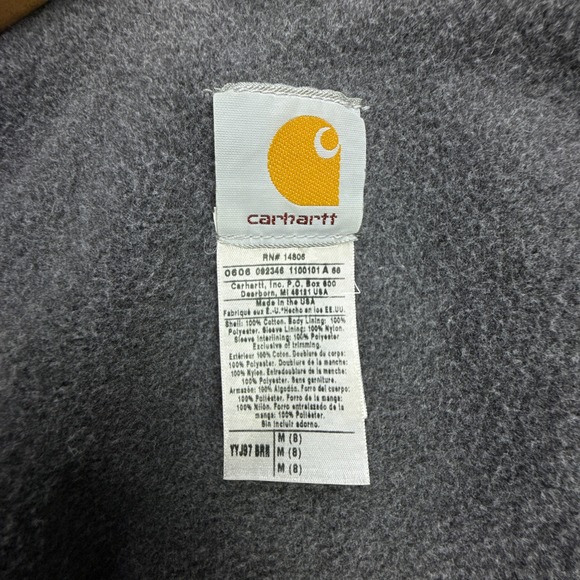 Carhartt Detroit Jacket Sherpa‎ Lined Youth Medium (8/10) YYJ97 BRN Brown - Picture 4 of 12